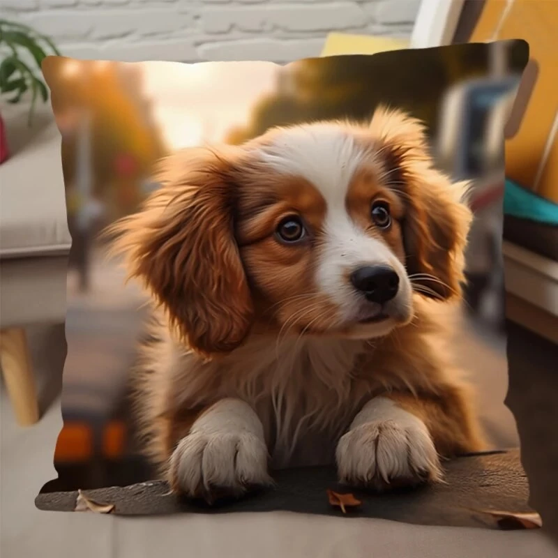 ปลอกหมอนสุนัขลายสวย น่ารัก สไตล์หลากหลาย ใช้ได้ทั้งบ้านและรถ thumbnail 7
