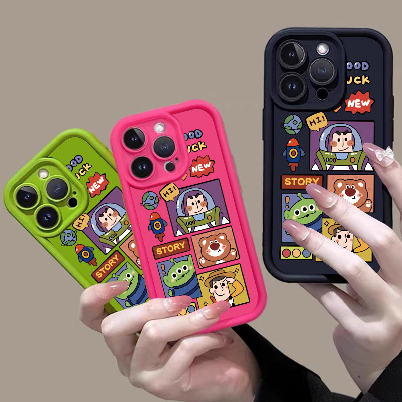 เคส Realme C63 C65 C61 13 PRO PLUS 5G 12X 5G 12 PRO+ 5G GT 6T 6 5G Y29Y Toy Story Luxury Macaron Can