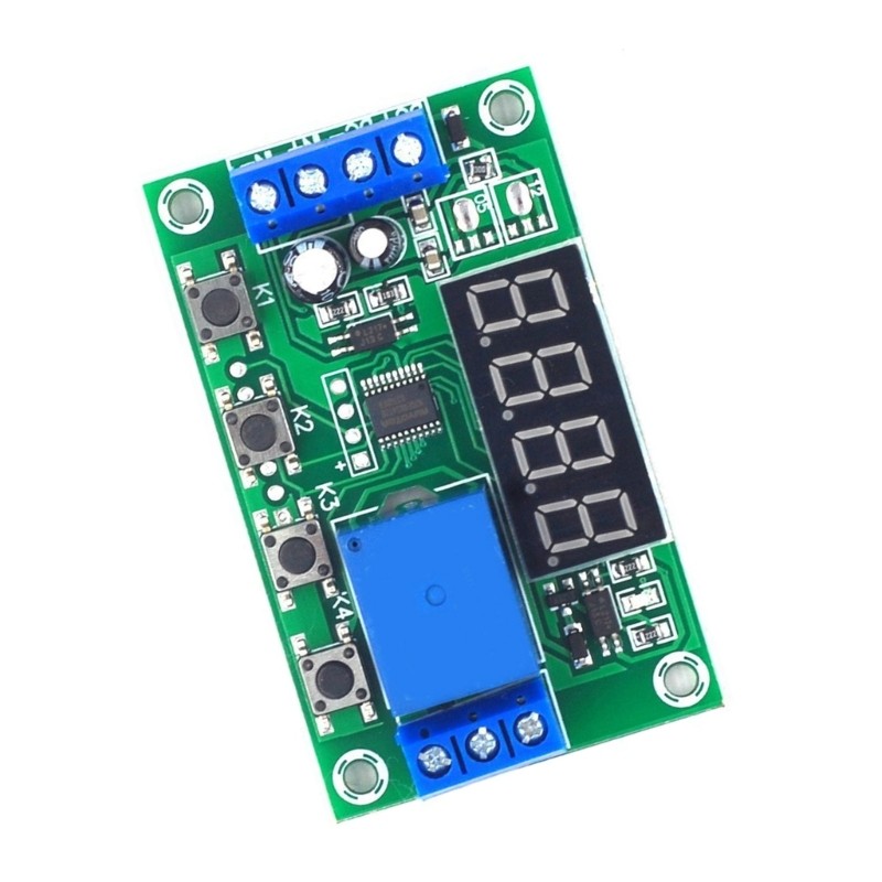 NERV YYC-2S Automation Control Timer รีเลย์โมดูลบอร์ดพร้อมจอแสดงผล LED ปรับหน่วงเวลา 5V แอปพลิเคชั่น
