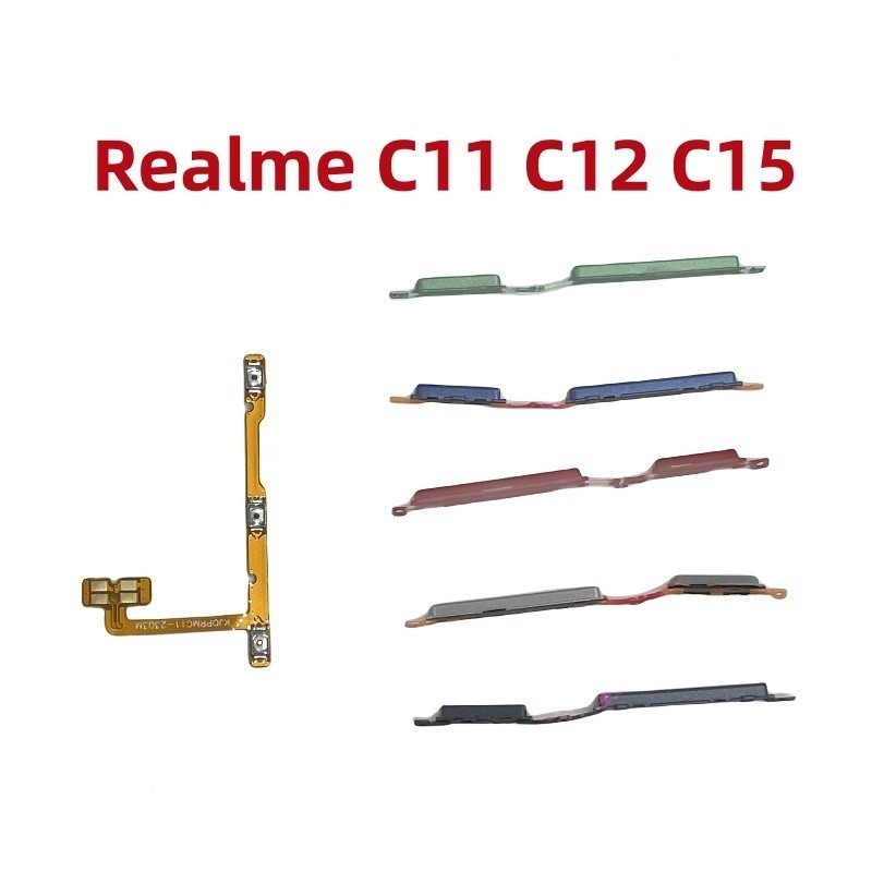 On off Power ปุ่ม swicth flex สําหรับ Realme C12 C15 C11 2020