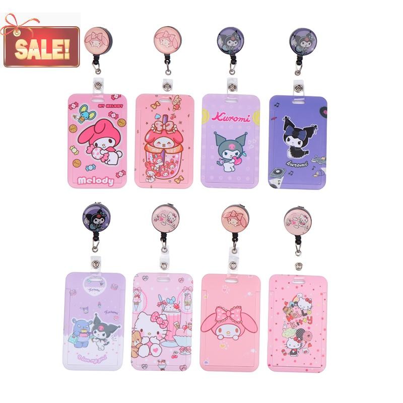 BL การ์ตูน Retractable คลิป ID ผู้ถือบัตรผู้หญิงประตูหญิง Cardholders พยาบาล Hang Credentials หัวเข็มขัด A