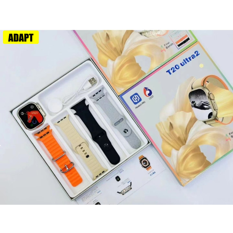 ใหม่ 9 Series สมาร์ทวอทช์ T20 Ultra 2 ชาร์จไร้สาย PK T800