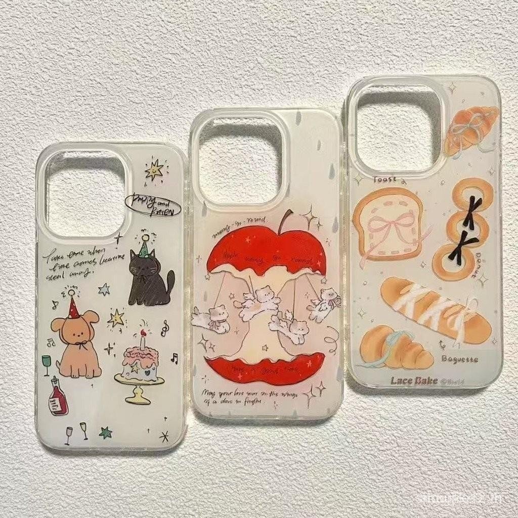 เคสโทรศัพท์กันกระแทกสองชั้น IMD สำหรับ iPhone 16 Pro Max/15/14 Pro Max/13 Pro Max/12 Pro Max/11/XR/X