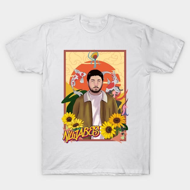 เสื้อยืด Vintage NUJABES T-Shirt แท้ Cotton 100% แห้งเร็ว สีขาว สีพื้น  ผ้านุ่ม สินค้ามาใหม่ คอกลม