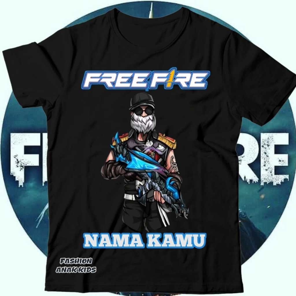 2025 FF FREE FIRE CHILDRENS CLOTHING T-SHIRTS SG SULTAN VERSION 1 ฟรี FIRE GAME CHILDRENS TSHIRT ฟรี NAME 100-150cm
