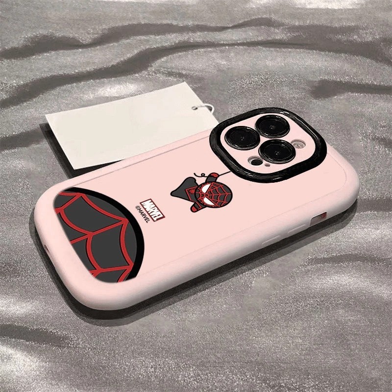 สําหรับiphone 16 15 14 13 12 11 Pro MAX X XR XS MAX 7 8 Plusเคสโทรศัพท์ปกอ่อนน่ารักการ์ตูนหลากสีSpider Man - รูปที่ 2