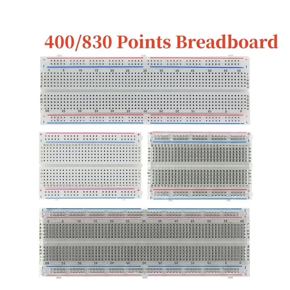 บอร์ดทดลอง Breadboard 400 Point โฟโต้บอร์ด Protoboard