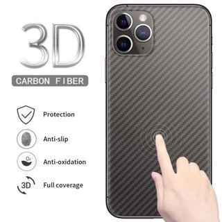 Carbon Fiber ฟิล์มกันรอย For iPhone 16 Pro Max 13 11 14 15  12 XR X Xs Max 7 8 Plus 6s 12 Mini ฟิล์มกระจกกันรอยนิ้วมือ