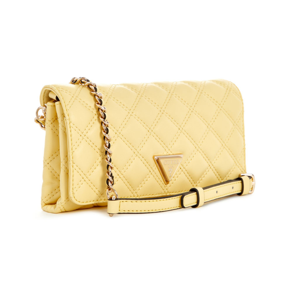 GUESS กระเป๋า รุ่น QG874875 GIULLY XBODY FLAP ORGANIZER สีเหลือง