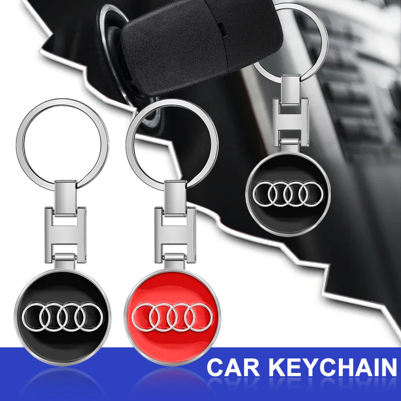 รถโลหะ Key Chain แขวน KeyChain ที่ดีที่สุดแหวนเครื่องประดับสําหรับ Audi A6 Q3 A3 B5 B6 B7 B8 B9 Q7 8