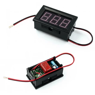AC561 โวลต์มิเตอร์ กระแสสลับ AC 70-500V แบบ 2สาย ขนาด 0.56นิ้ว 220V AC Digital Display Voltmeter 70-500VAC 0.56" ตัวว...