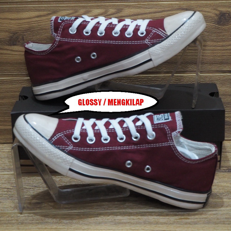 MERAH CONVERSE ALL STAR 70S CONVERSE ALLSTAR 70S LOW Short OX Red MARRON SNEAKER Shoes