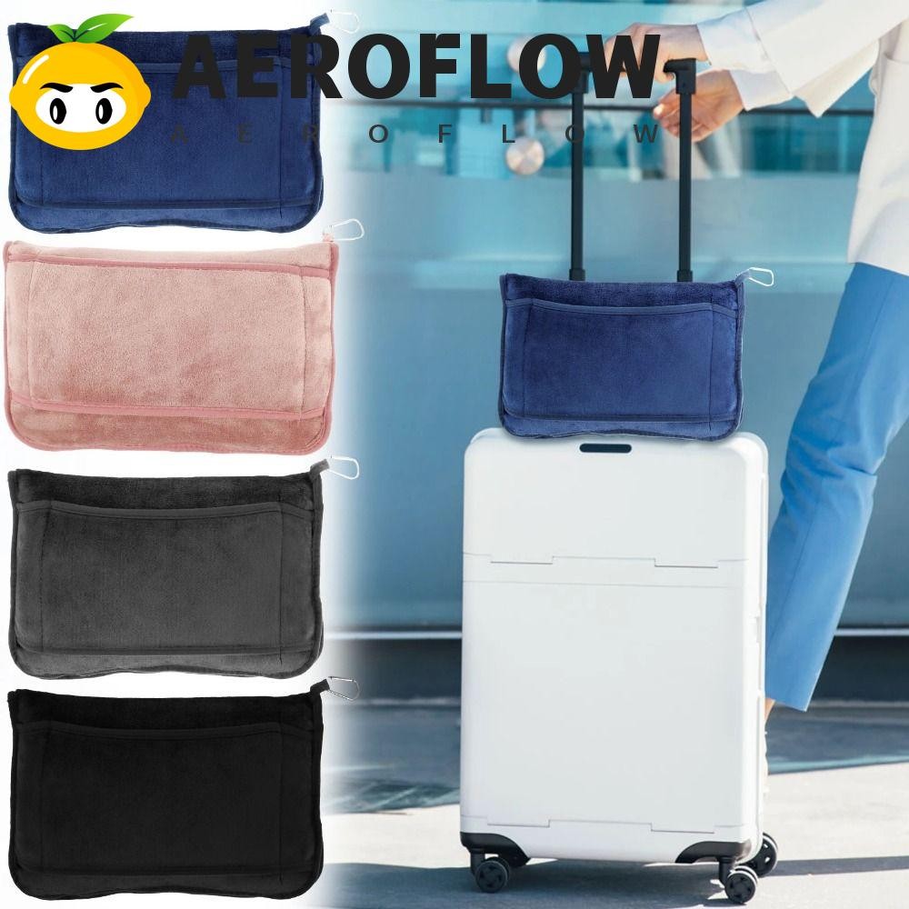 AEROFLOW ชุดหมอนและผ้าห่มสําหรับเดินทาง, ผ้านวมงีบแบบพับได้ 2 in 1, แบบพกพาที่อบอุ่นขนาดกะทัดรัดพร้อมถุงเก็บ หมอนโยนนุ่มเครื่องบิน