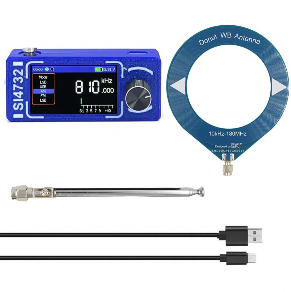 [EXQU]Mini SI4732 Radio Adjustable Brightness Firmware Upgrade Easy Operation&High Quality