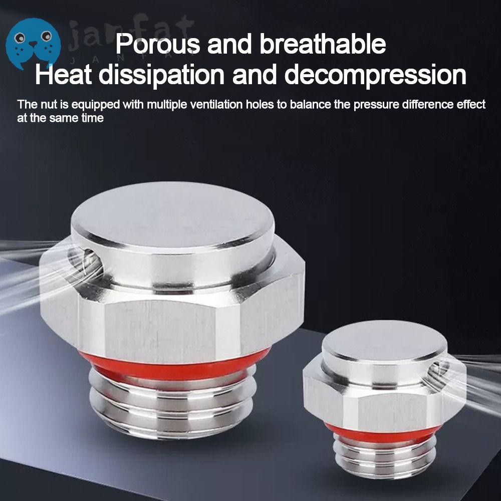 JANFAT วาล์วระบายอากาศ, M5 M6 M8 M10 M12 304 สแตนเลสโลหะ Vent Plug, สกรูกันน้ํา Breather Vent Valve