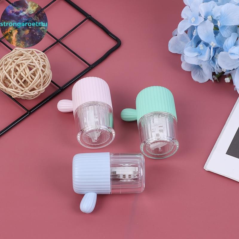 Strongaroetrtu 1X แบบพกพาคอนแทคเลนส์ทําความสะอาดกล่องคู่มือหมุนเครื่องซักผ้าทําความสะอาด Travel TH