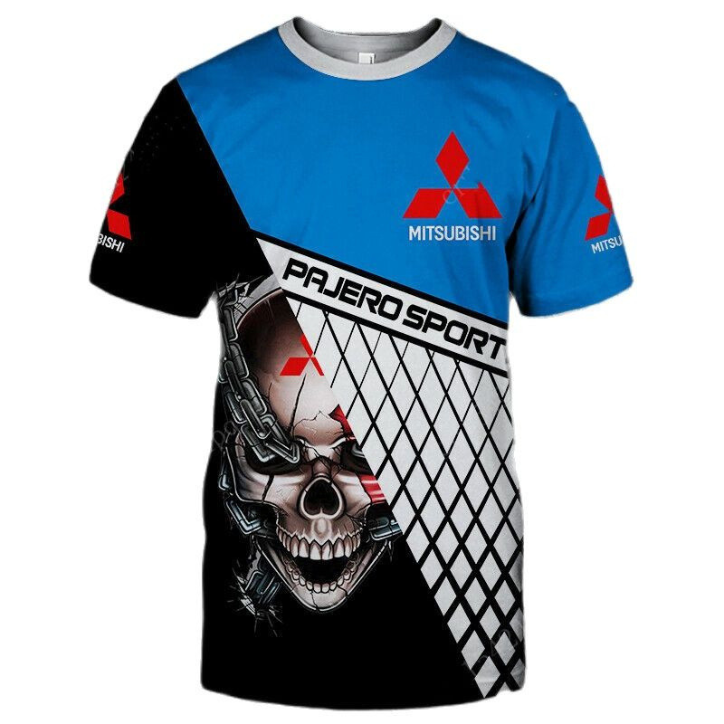 ใหม่ Mitsubishi เสื้อยืด Racing Car 3D พิมพ์แฟชั่น Streetwear สำหรับผู้ชายและผู้หญิง Pajero กีฬาขนาดใหญ่ T เสื้อเด็ก Tops เสื้อผ้า
