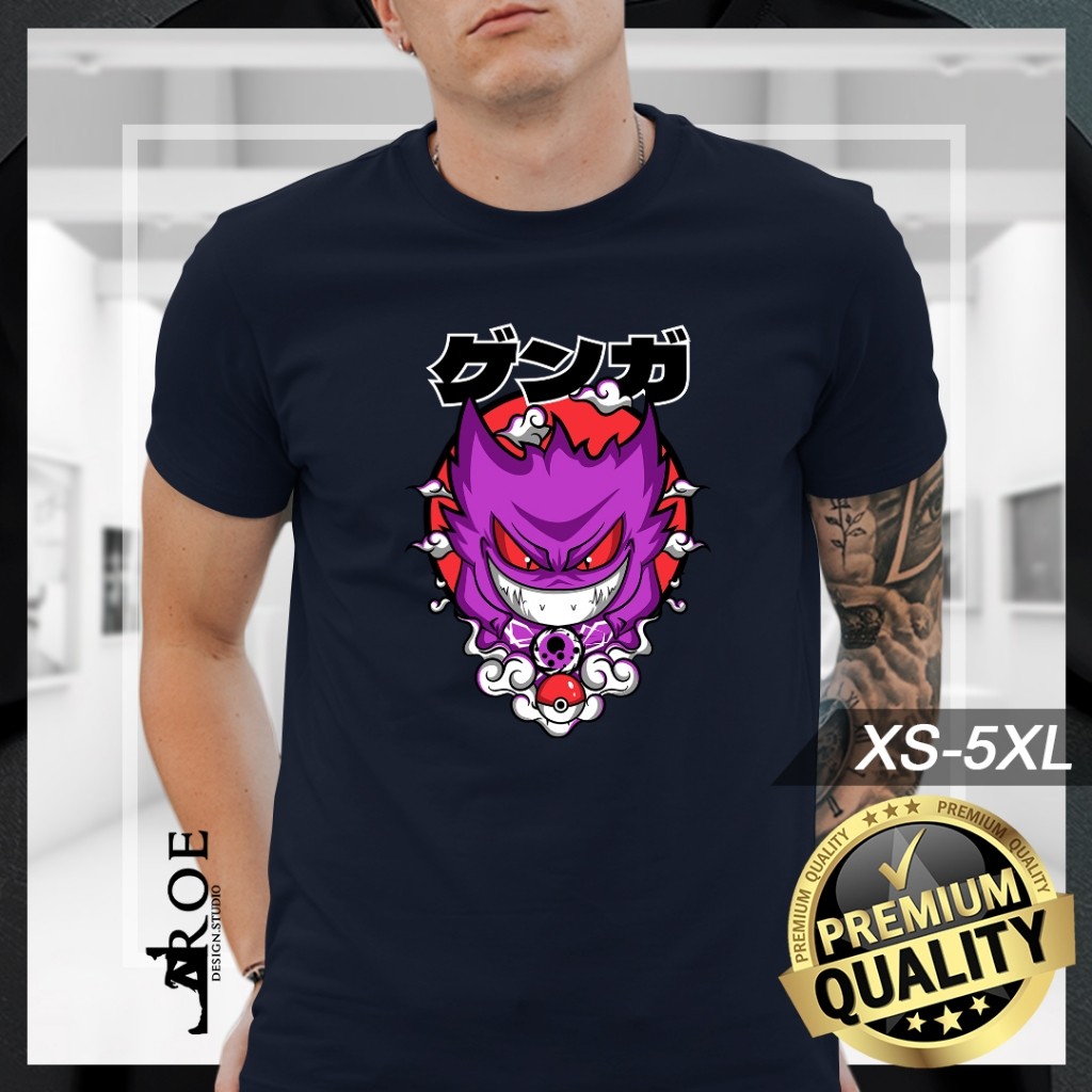 🔥 Baju Tshirt GENGAR Pokemon Unisex 🔥