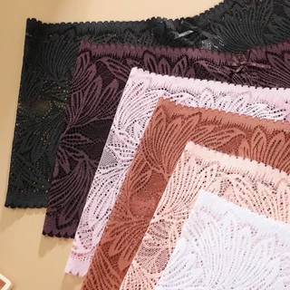 Allofme ผู้หญิงเซ็กซี่ชุดชั้นในลูกไม้ V-เอวออกแบบกางเกงนุ่มและ Breathable ชุดชั้นใน Hollow กางเกง