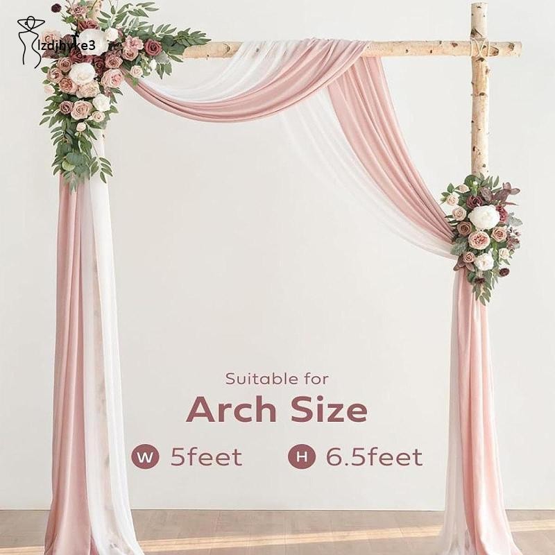 [lzdjhyke3] 2x ซุ้มแต่งงานดอกไม้ดอกไม้ประดิษฐ์ Swag แขวนจริงจัดดอกไม้ Swag Handmade มุมดอกไม้ตกแต่ง