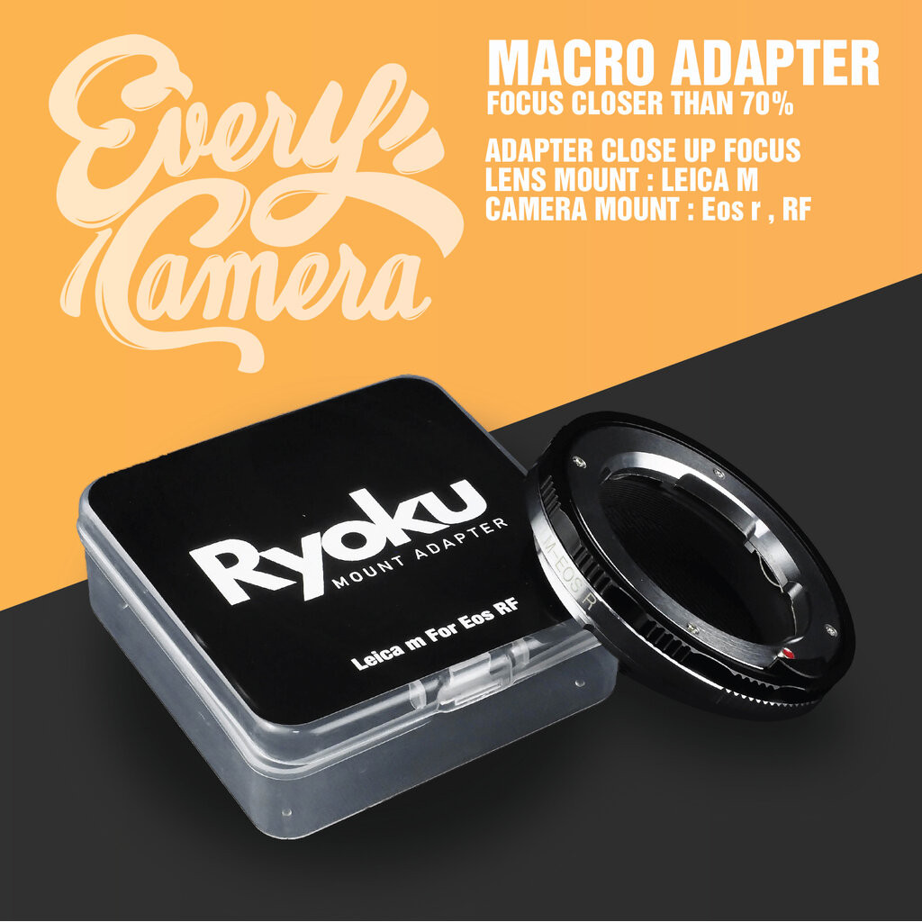 Adapter close up focus macro adapter