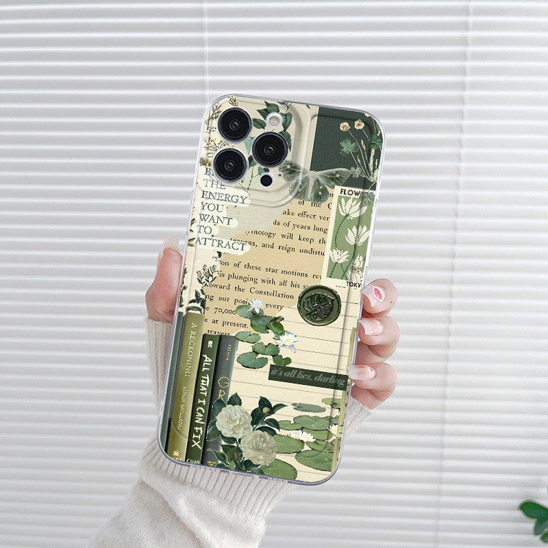 สีเขียว Leaf สําหรับ OPPO Reno 14 15 14F 15F 13 13F 12 Pro Max 11F 12F 11 10 Pro 5G นุ่มกันกระแทก ราคา ถูกที่สุด ดีลบีเคเค แกลเลอรีภาพที่ 6