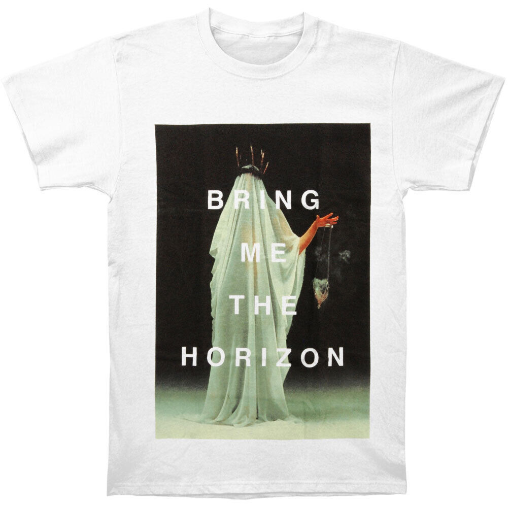 Mens Bring Me The Horizon Cloaked T-Shirt Small White