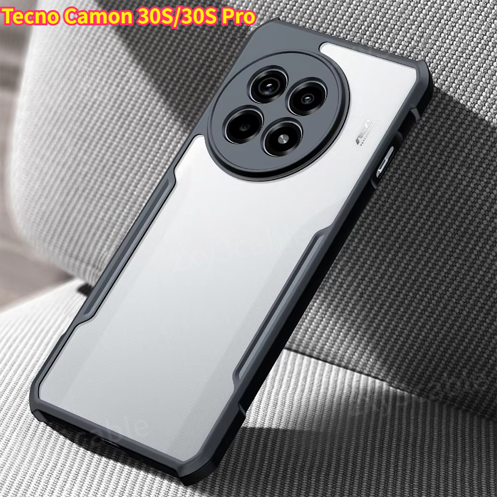 เกราะกันกระแทกสําหรับ Tecno Camon 30 S Pro 30S 4G 5G 2024 เคสโทรศัพท์โปร่งใสอะคริลิคสําหรับ TecnoCam