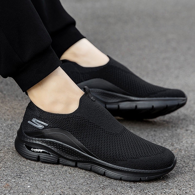 พร้อมสต็อก Skechers_ Arch Fit รองเท้าผ้าใบกันลื่น copy รองเท้าผู้ชายลําลองกลางแจ้งผู้ชาย Lelaki เดิน Kasut Sukan Lelaki 0XZG