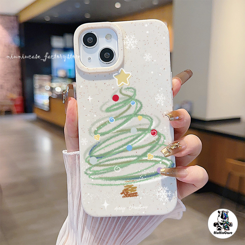 สําหรับเคสไอโฟน11 เคสโทรศัพท์ ต้นคริสต์มาส LBB For iPhone 11 14 15 12 13 16 Pro Max X XS XR 6P 7P 8P MINI เคสไอโฟน