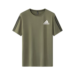 L-8xl ผ้าไหมน้ําแข็งกีฬา Simple plus size tshirt สําหรับชายธรรมดารอบคอเกาหลีแขนสั้นเสื้อยืดสําหรับชาย tops เสื้อผ้า Unisex #YB-2698-โฆษณา