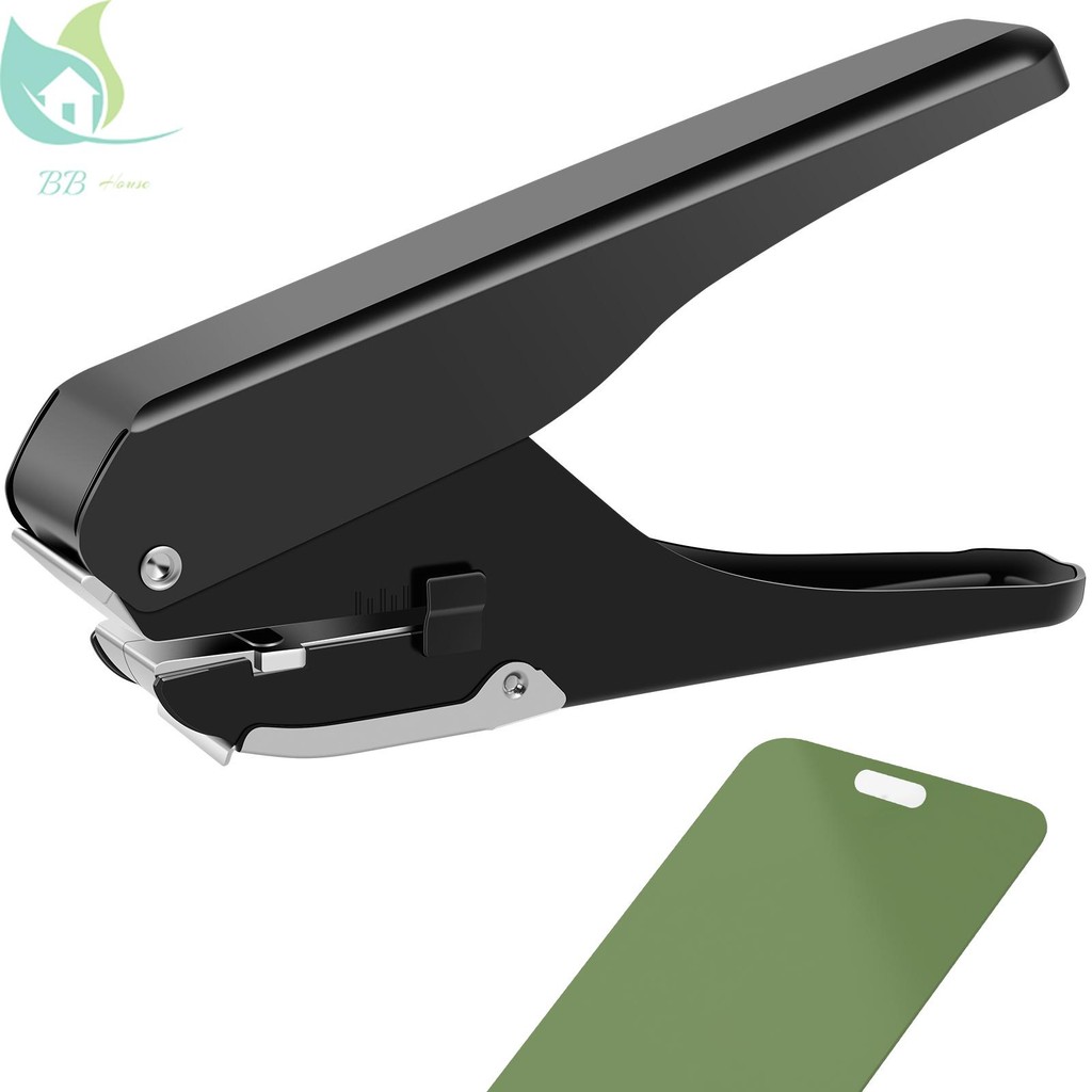 Slot Hole Punch Multifunctional Oval Hole Punch โลหะ ID Card Hand Puncher Handheld Hole Puncher SHOP