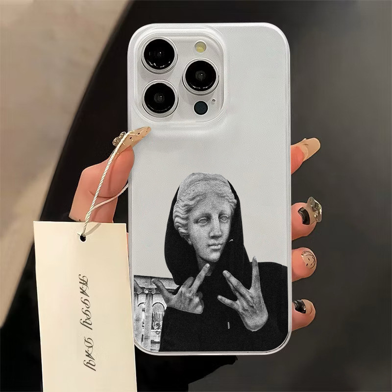 เคส ไอโฟน For iPhone 13 14 15 สากล เคสโทรศัพท์มือถืออะคริลิคใส ชาวต่างชาติวางตัวเป็น 11 12 ProMax 7 8Plus X XSMax XR