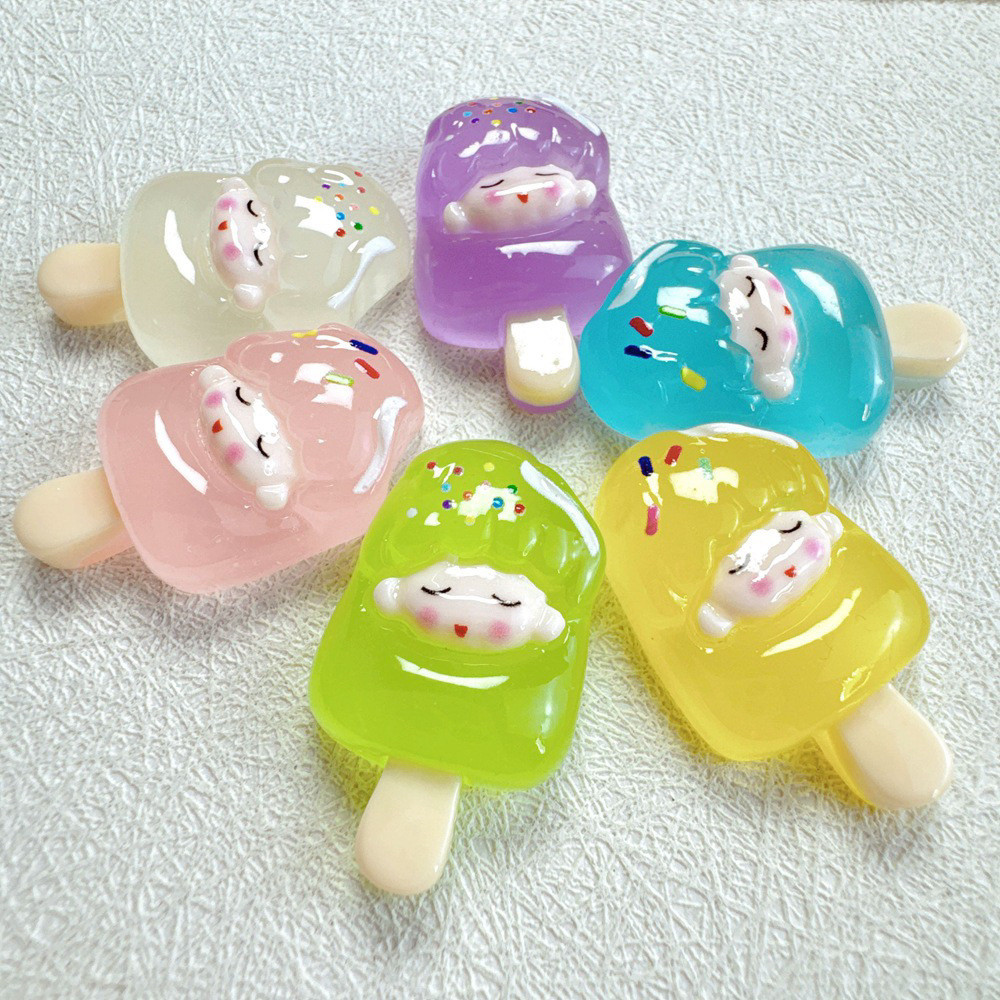 [100ในสต็อก] ไอติมเรืองแสง DIY ครีมเจลเครื่องประดับผมเคสมือถือจี้ถ้วยน้ำรองเท้าดอกไม้เรซิ่นอุปกรณ์เสริมชุดน่ารักมูลค่าสูง – โปรปัง