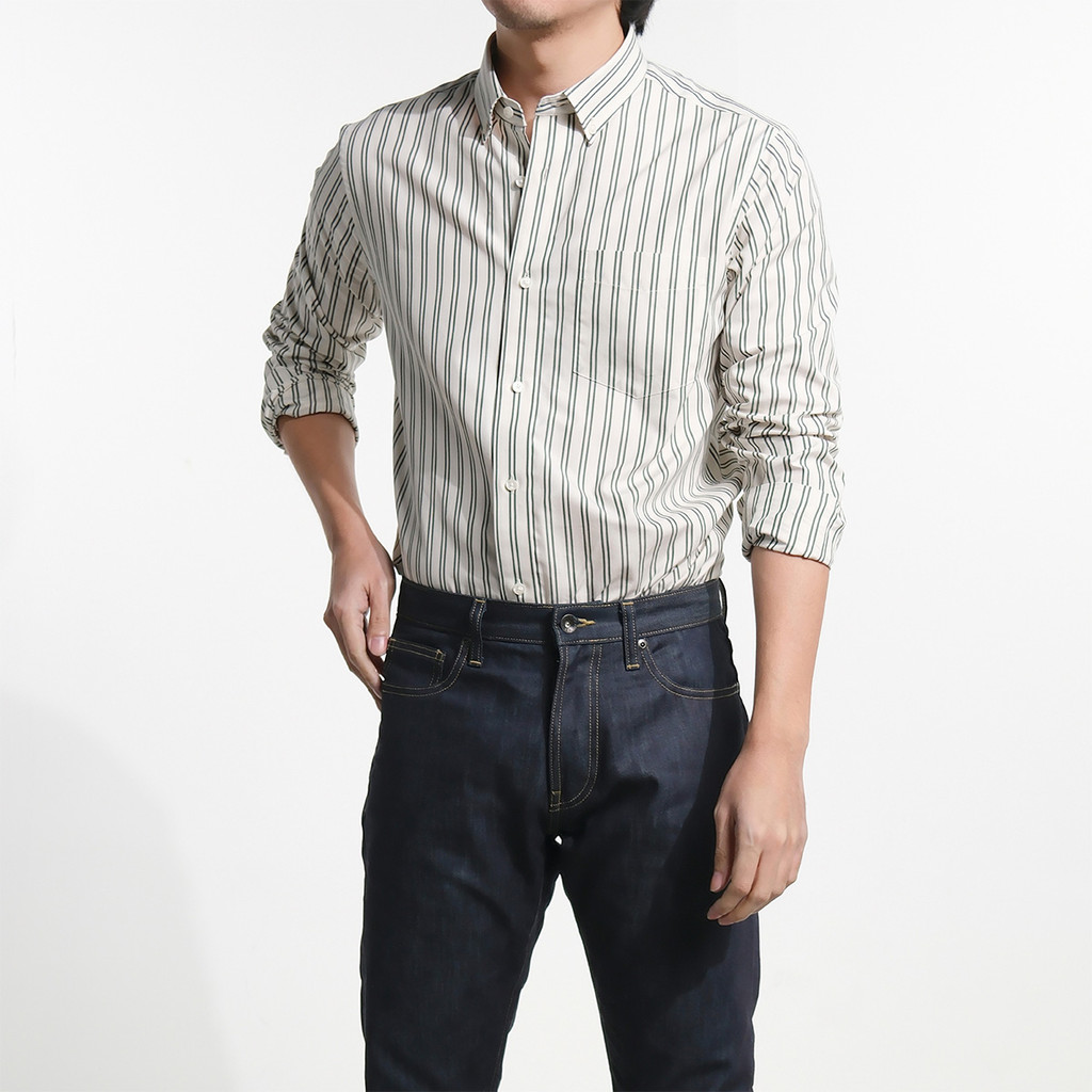 era-won Premium Quality เสื้อเชิ้ต คอปก Dress shirt Regular Shirt แขนยาว สี Nigeria
