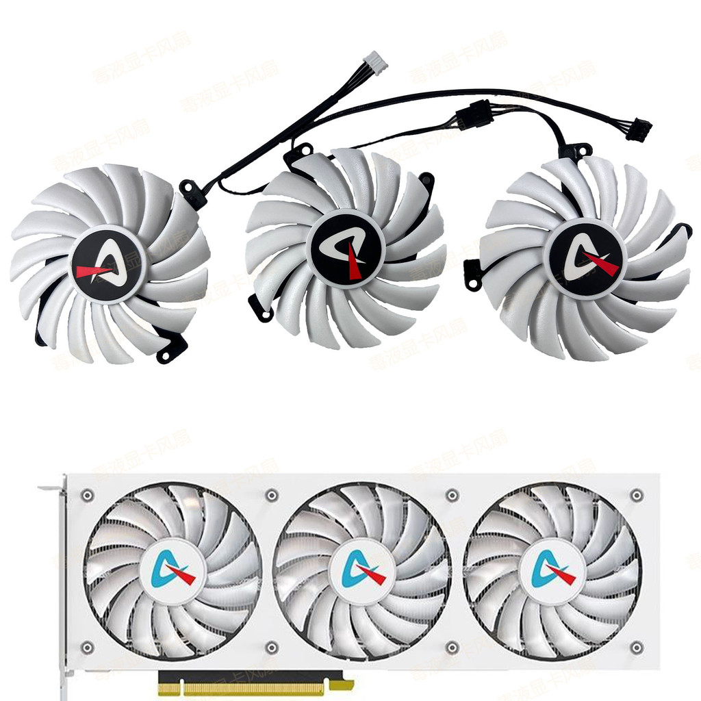 ((พัดลมการ์ดกราฟิก) Yingzhong/AX Gaming Rebel GEFORCE RTX3080 3080ti X3W พัดลมระบายความร้อนการ์ดกราฟ