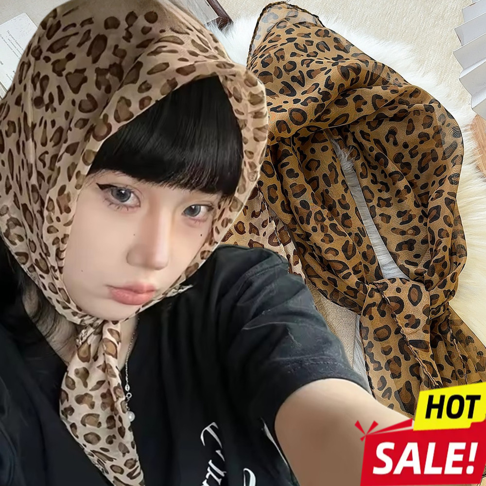 [HOT]New Retro Spice Leopard Headscarf - ผ้าพันคอผู้หญิง Elagant อินเทรนด์ - ของขวัญวันเกิดที่สร้างสรรค์สําหรับแฟน