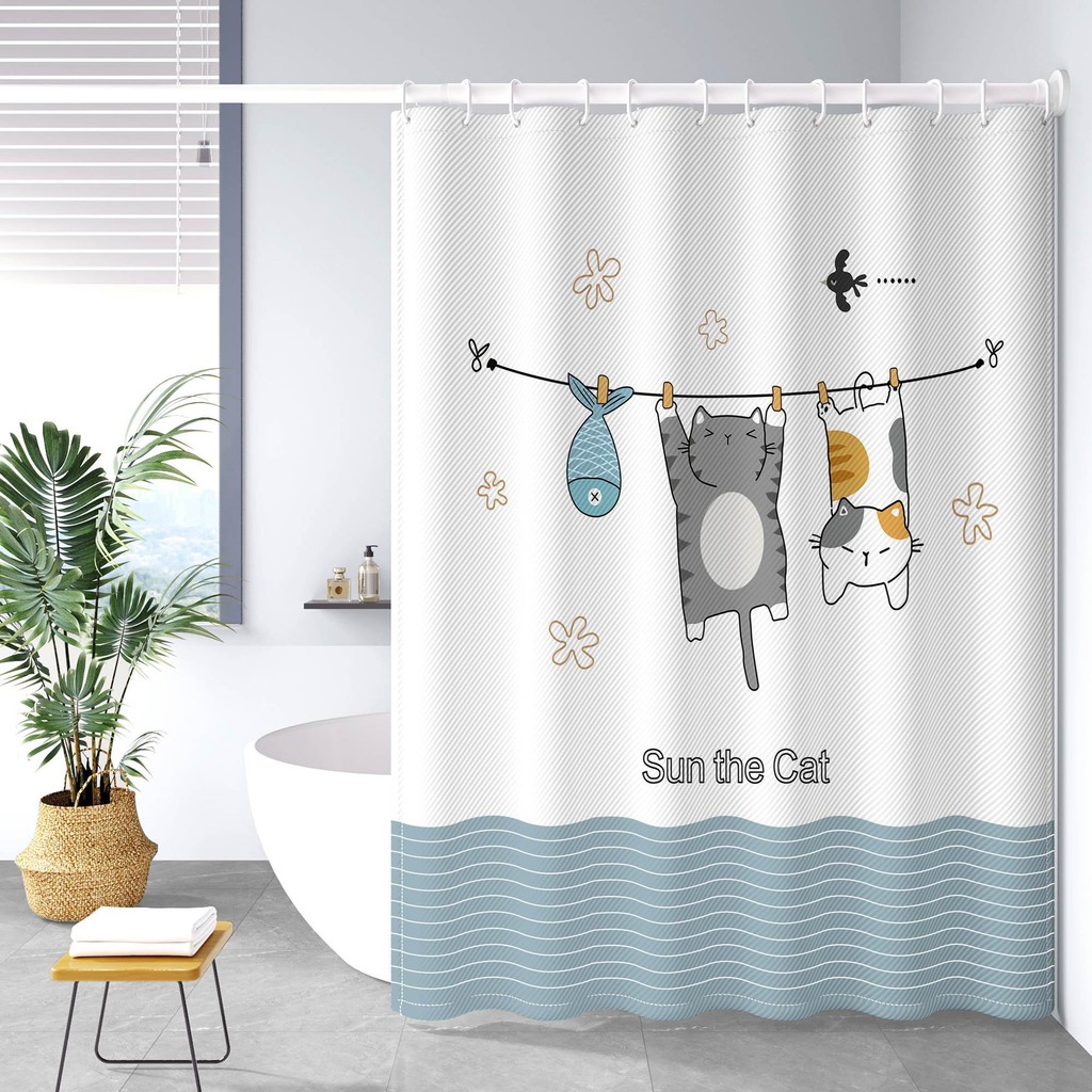 160ก/㎡โรคราน้ําค้างกันน้ําห้องอาบน้ําพาร์ทิชันประตูม่านห้องน้ําม่านอาบน้ําม่าน