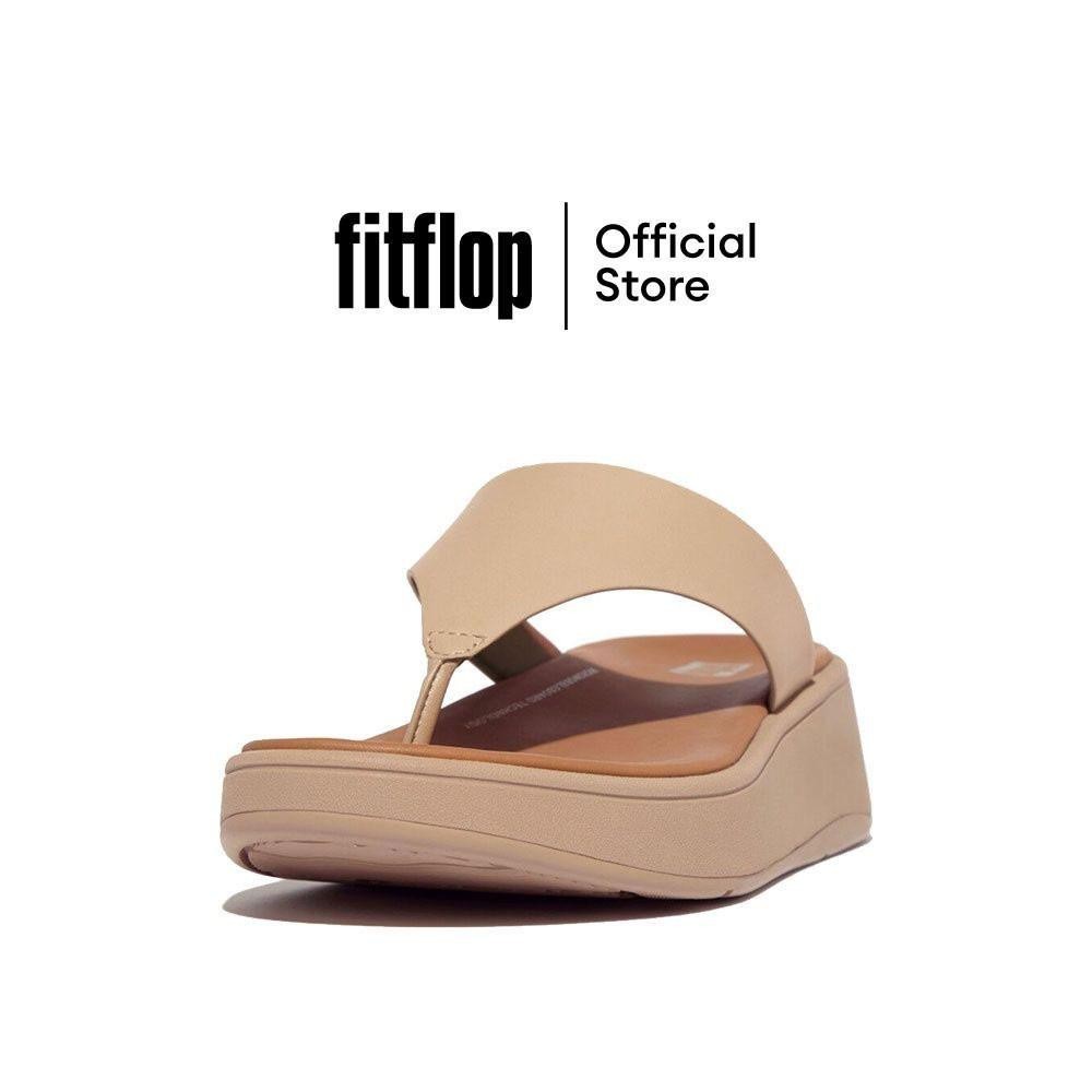 FITFLOP F MODE LEATHER SANDALS รองเท้าแตะแบบหูหนีบผู้หญิง รุ่น FW4-A94 สี LATTE BEIGE