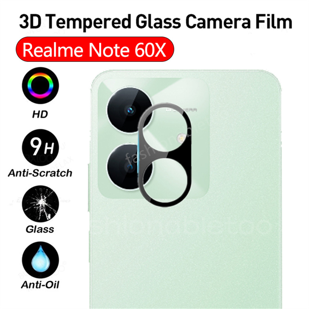 3dกล้องเลนส์ป้องกันฟิล์มสําหรับrealmeหมายเหตุ 60 X 60X Note60 X Note60X RealmeNote60Xกระจกนิรภัยคลุม