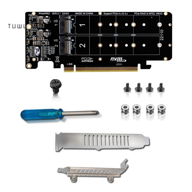 [tuwu766]NVMEx4 Ssd 2U Server Riser Card การ์ดขยายอะแดปเตอร์การ์ด