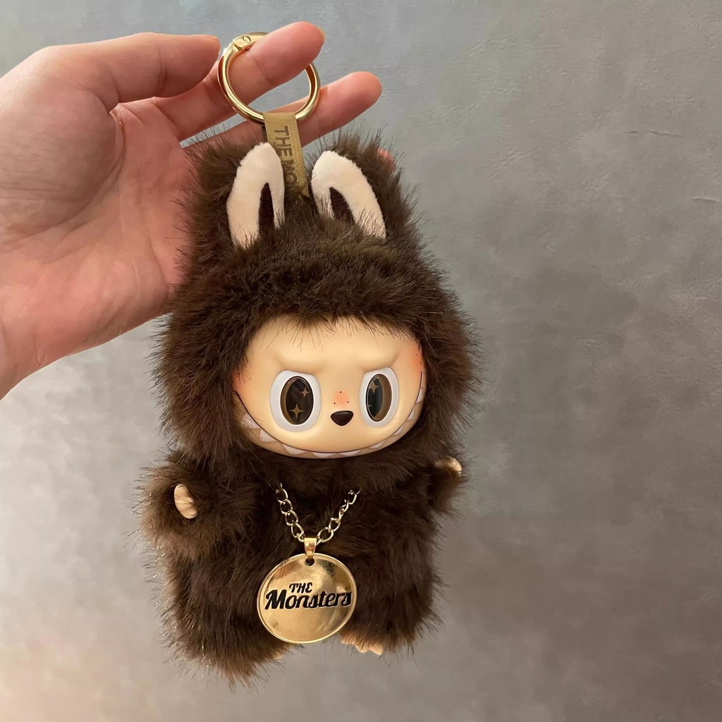 Popmart Labubu Zimomo I FOUND YOU ตุ๊กตาที่กําหนดเองไวนิล Face กล่องตาบอดของเล่นตุ๊กตาจี้ 21 ซม.