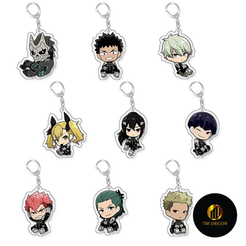 ไคจู เบอร์ 8 พวงกุญแจน่ารัก Kafka Hibino Ashiro Mina Reno Ichikawa พวงกุญแจจี้อะคริลิค