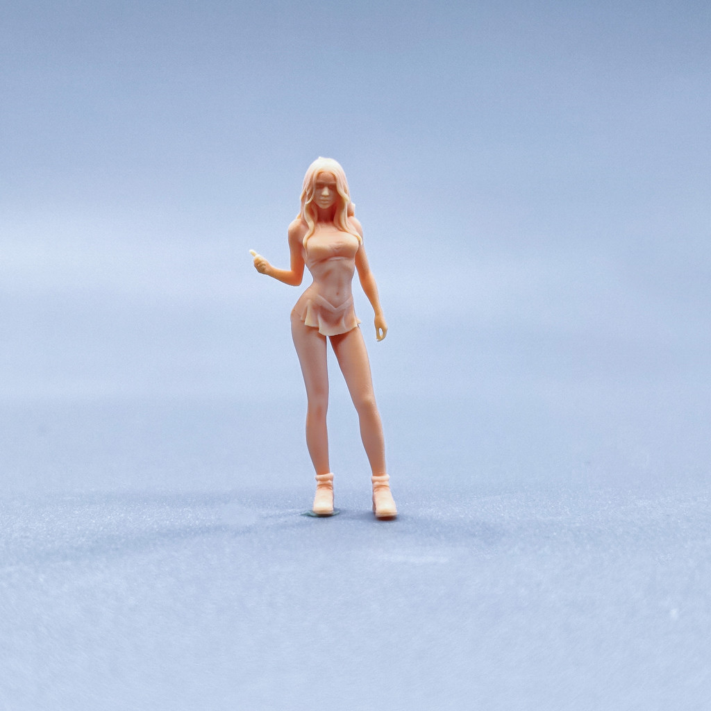 [Uh Hum Model] ความแม่นยําสูง 1: 64 ตุ๊กตา 1: 43 โมเดลสีขาวขนาดเล็กแนวตั้ง Thumb Like Girl W017 ราคา ถูกที่สุด ดีลบีเคเค รูปภาพหลัก