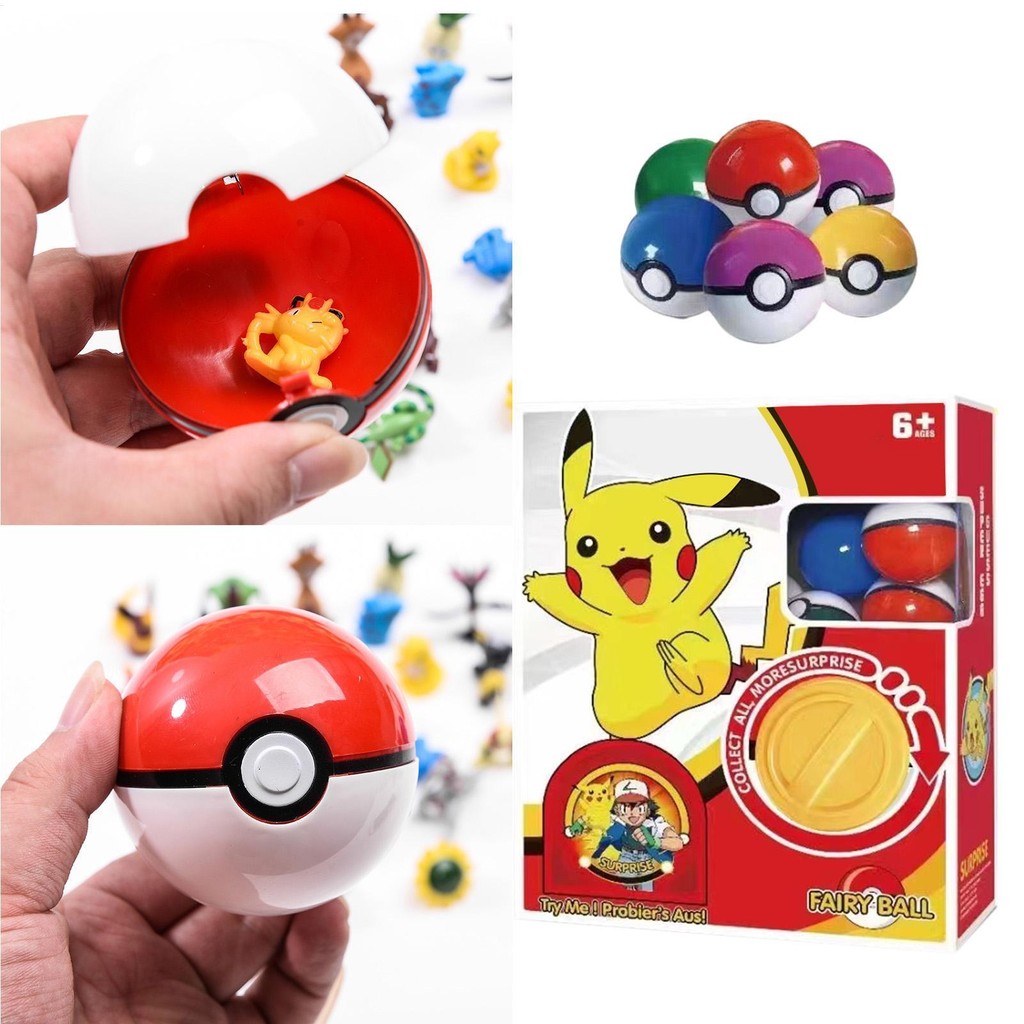 Pocket Monster Pikachu Gachapon MachineCompact ประเภทตัวเลขการ์ตูนสัตว์เลี้ยง Elf Ball Poke Lot Creative รุ่นอะนิเมะของเล่น laywneth