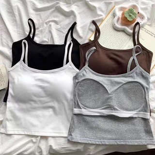 Dahong X8802❤️เสื้อชั้นในสตรี บราสายเดี่ยวฟองน้ำในตัว พร้อมแผ่นรองหน้าอก เซ็กซี่ เสื้อครอป
