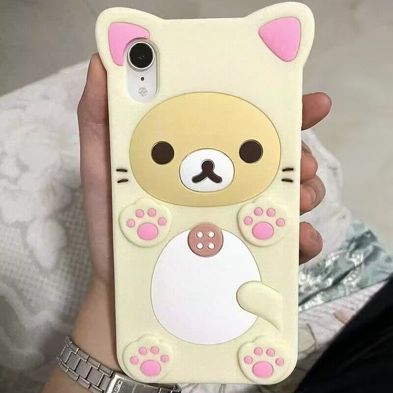 Rilakkuma Apple 15 เคสโทรศัพท์ iPhone14/13xr/xs/11Pro หญิง 7p8p การ์ตูน 13mini 4UY2