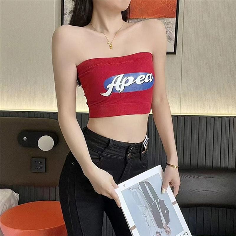 AP Store 5010  ​พร้อมส่ง เกาะอก ผ้านิ่มใส่สบายยืดกำลังดี แนวเท่ๆ