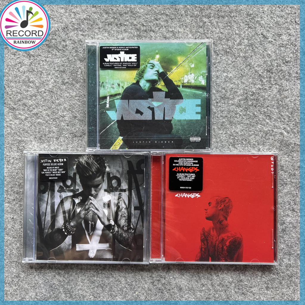 Justin Bieber Changes Purpose Justice 3 Albums Set Original CD Album [Sealed] Brand New TH2