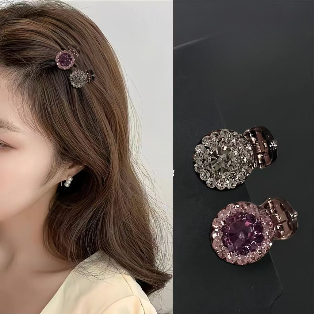 คลิปหน้าม้า พลอยเทียม ขนาดเล็กเรียบง่ายกิ๊บติดผมหักน่ารัก